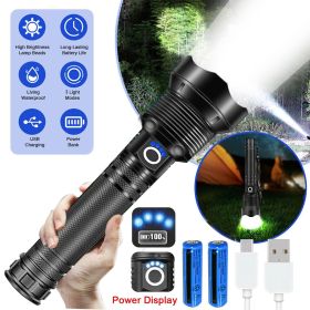 Super hell 9500000Lumen Taktische Taschenlampe LED Militär Wiederaufladbar