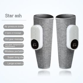 Automatic Heating Kneading Leg Massage Machine (Option: 2 Feet Gray-English Manual)