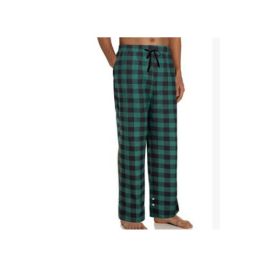 Women's Stretch Plaid Casual Pants With Pockets (Option: Green-L)