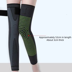A pair of mugwort straps for knee warmers, joint warmers, and leg warmers for men and women with cold legs (Color: Black(ai cao), size: L size (121-160 pounds))